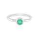 Colombian Emerald Silver Ring