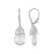 Foggy Quartz Silver Earrings