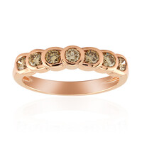 9K SI1 Argyle Rose De France Diamond Gold Ring