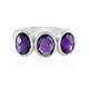 Zambian Amethyst Silver Ring