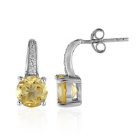 Citrine Silver Earrings