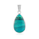 Blue Atacama Opal Silver Pendant