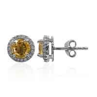 Citrine Silver Earrings