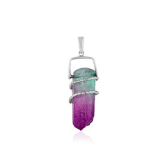 Bi Colour Quartz Silver Pendant