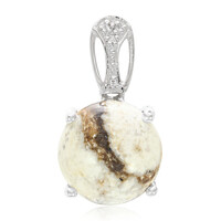 Magnesite Silver Pendant