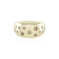 9K I2 Champagne Diamond Gold Ring (de Melo)