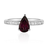 Rhodolite Silver Ring