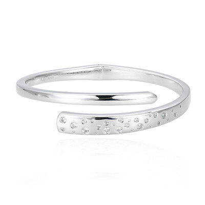 Zircon Silver Bangle