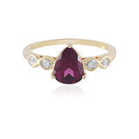 9K Magenta Garnet Gold Ring