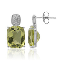 Ouro Verde Quartz Silver Earrings (Tenner Diniz)