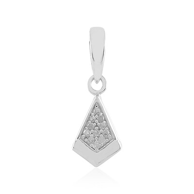 I2 (I) Diamond Silver Pendant