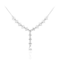 White Topaz Silver Necklace