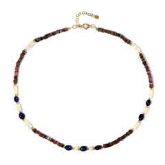 Blue Bemainty Sapphire Silver Necklace (Riya)