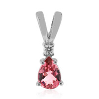 Brazilian Pink Tourmaline Silver Pendant (Pallanova)