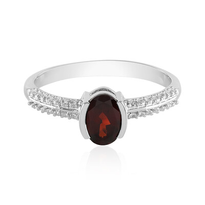 Mozambique Garnet Silver Ring