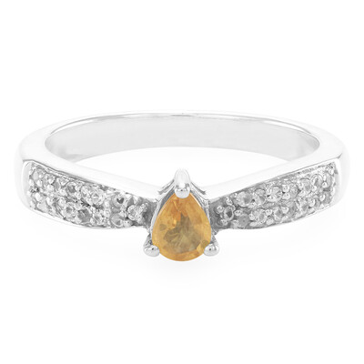 Yellow Sapphire Silver Ring