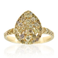 14K SI2 Fancy Diamond Gold Ring (CIRARI)