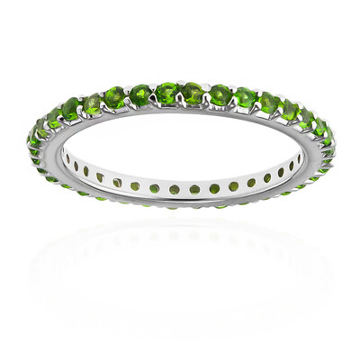 Russian Diopside Silver Ring