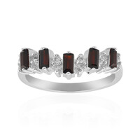 Garnet Silver Ring