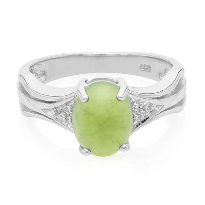 Imperial Chrysoprase Silver Ring