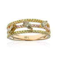 18K SI2 Fancy Diamond Gold Ring (CIRARI)