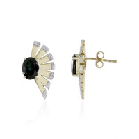 9K Indicolite Gold Earrings (de Melo)