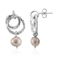 Silver Freshwater Pearl Silver Earrings (TPC)