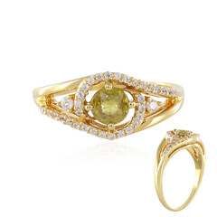 Sphene Silver Ring