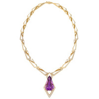 18K Patroke Kunzite Gold Necklace (de Melo)