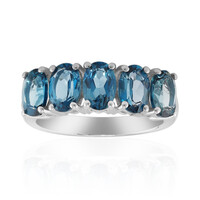 London Blue Topaz Silver Ring