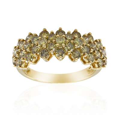 14K SI2 Fancy Diamond Gold Ring (CIRARI)