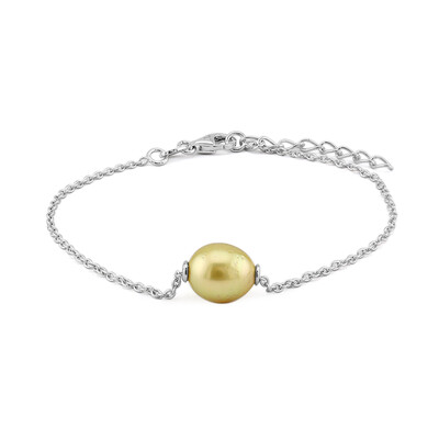 Kabira Golden South Sea Pearl Silver Bracelet (TPC)