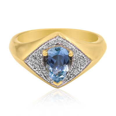 9K Medina Aquamarine Gold Ring