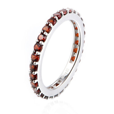 Mozambique Garnet Silver Ring