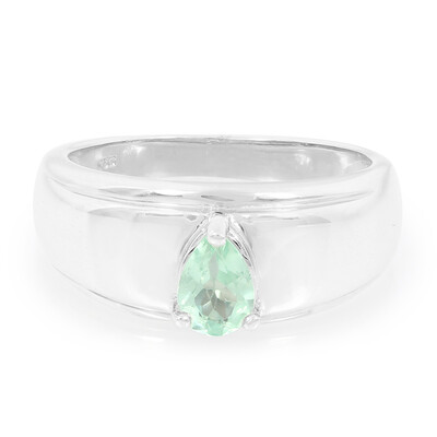 Fluoro Mint Apatite Silver Ring