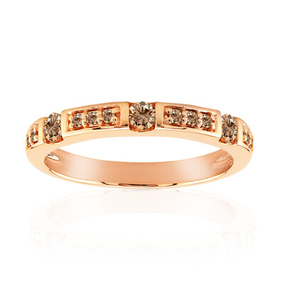 9K SI1 Argyle Rose De France Diamond Gold Ring (Annette)