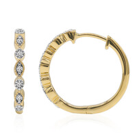 9K SI1 (G) Diamond Gold Earrings