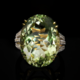 9K Rio Grande Green Amethyst Gold Ring