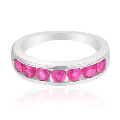 Ruby Silver Ring