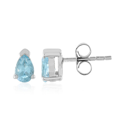 Sky Blue Topaz Silver Earrings