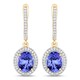 9K Tanzanite Gold Earrings (SUHANA)