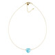 Larimar Stainless Steel Necklace