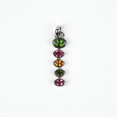 Tourmaline Silver Pendant