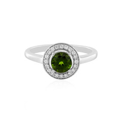 Russian Diopside Silver Ring