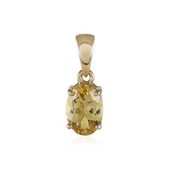 9K Golden Beryl Gold Pendant