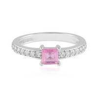 Madagascar Pink Sapphire Silver Ring