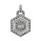 I2 (J) Diamond Silver Pendant (Annette classic)