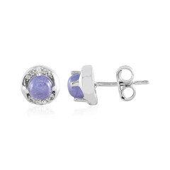 Tanzanite Silver Earrings