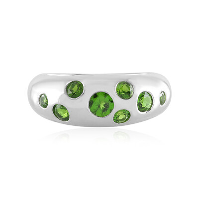 Russian Diopside Silver Ring