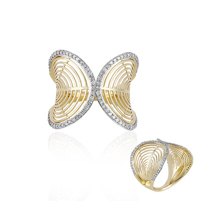 9K I1 (I) Diamond Gold Ring (Ornaments by de Melo)